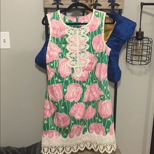 Lilly Pulitzer white label tulip print dress